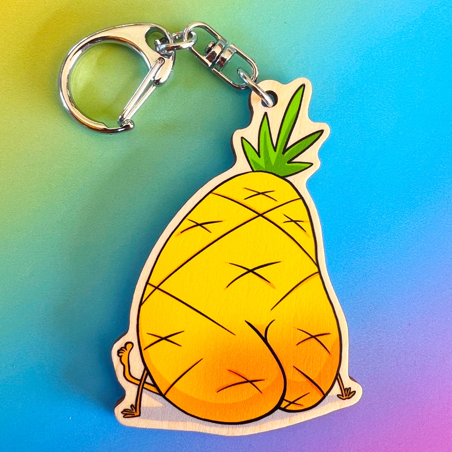 Pineapple Booty Keychain