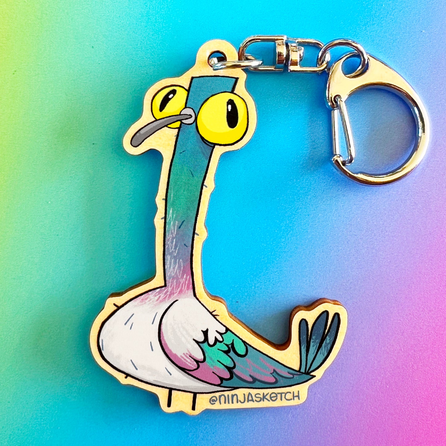 Dirpy Pigeon Keychain