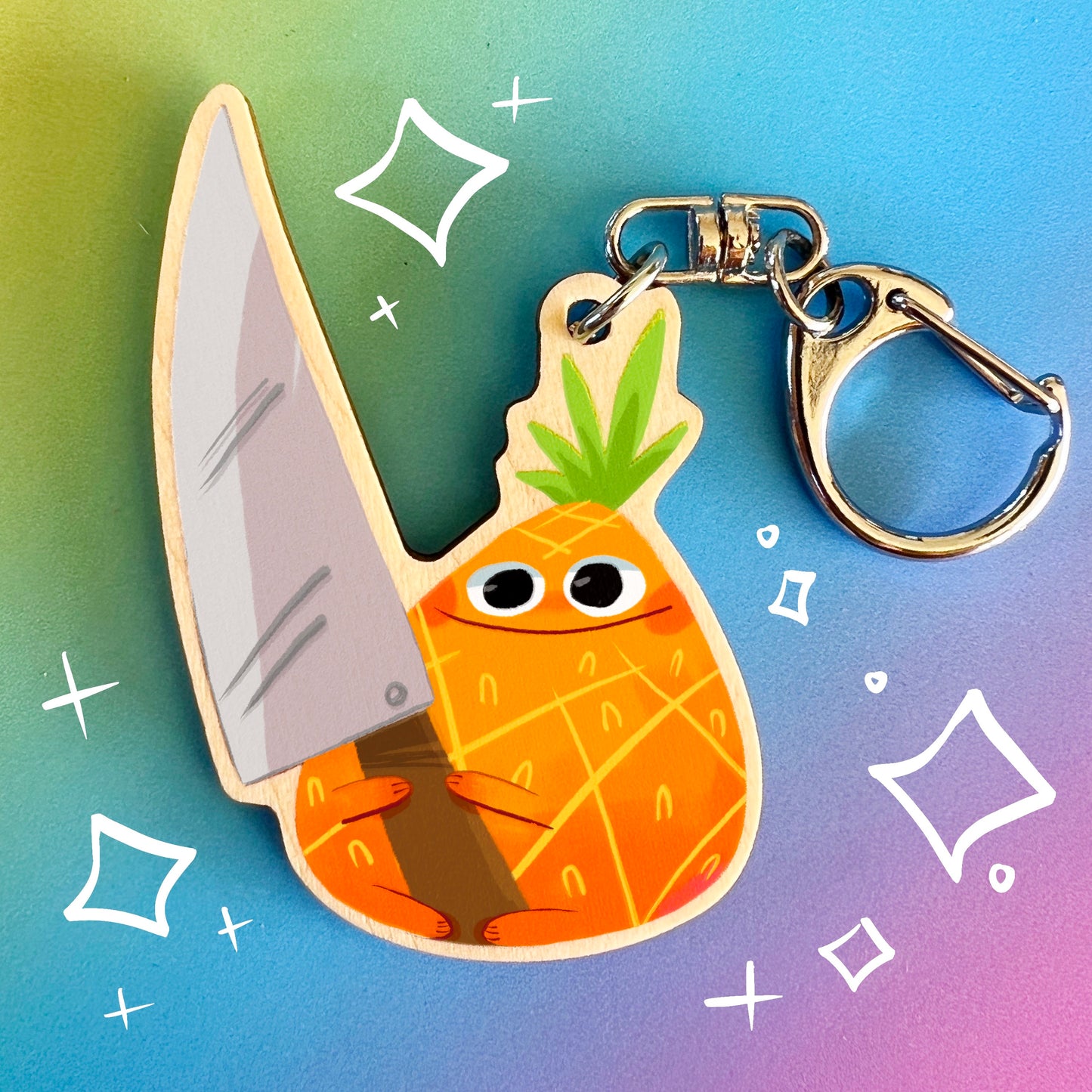 Killer Pineapple Keychain