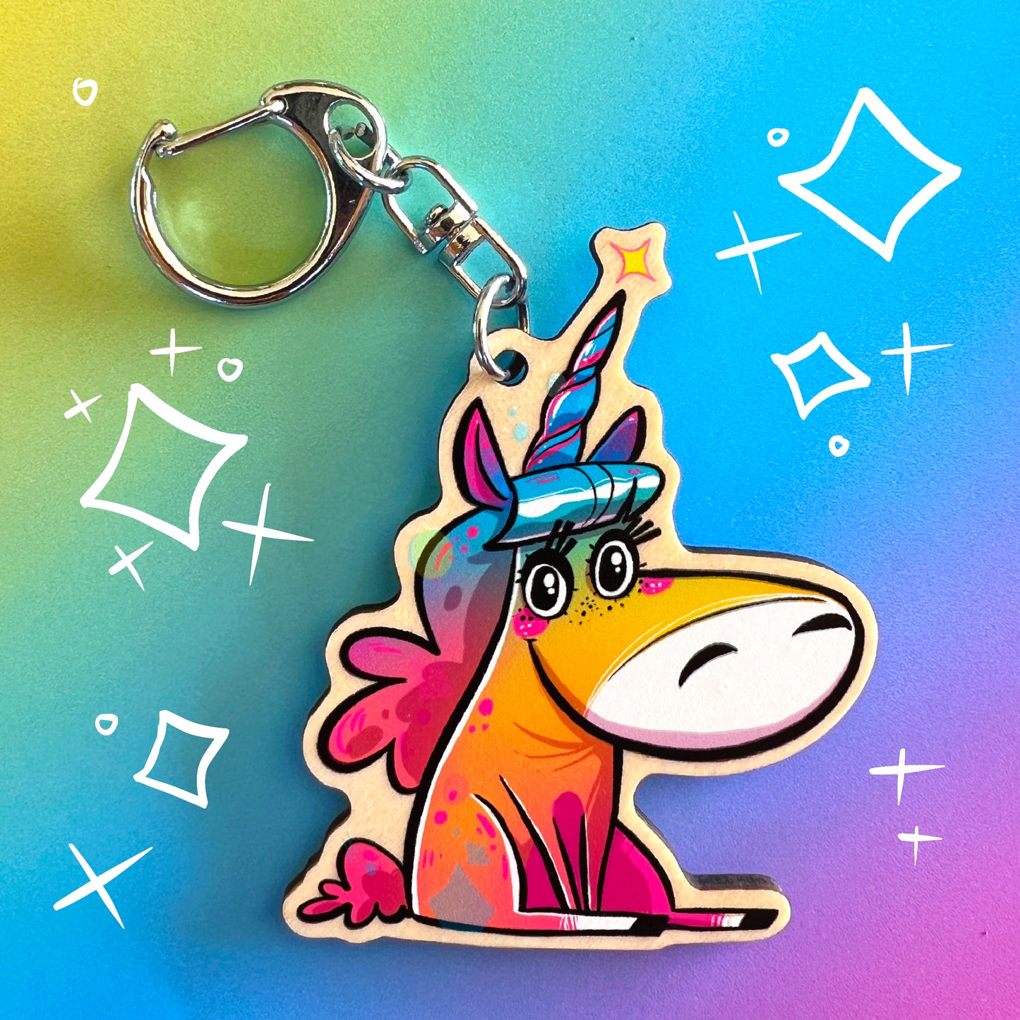 Cute Unicorn Keychain