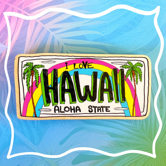 Hawaii License Plate Magnet