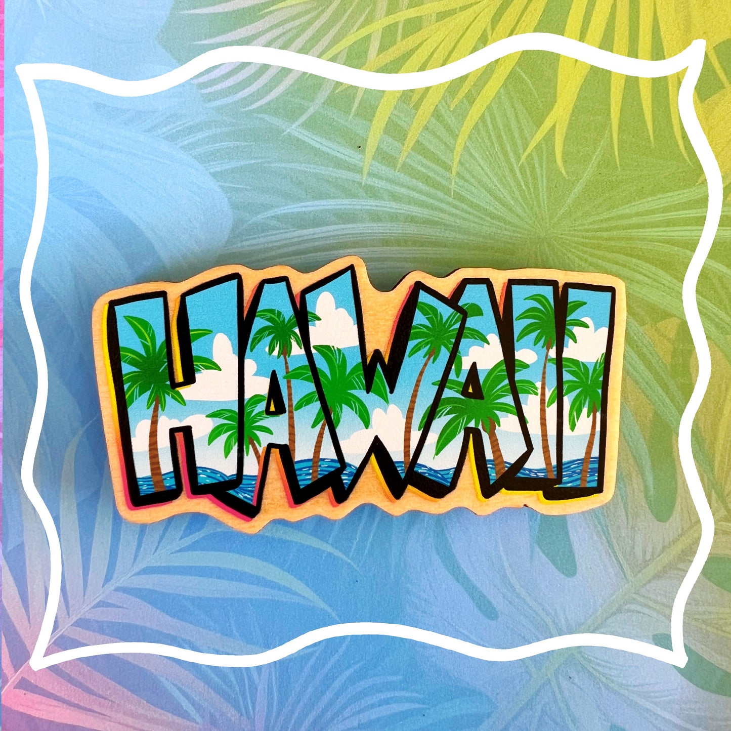 Hawaii Palm Trees Magnet