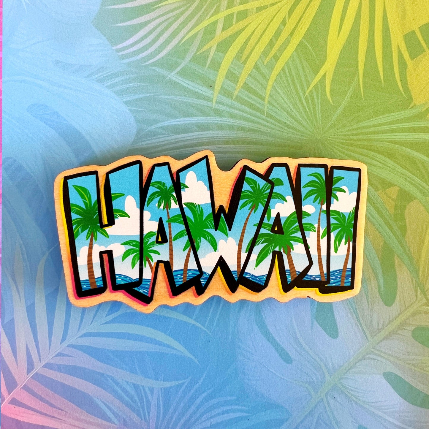 Hawaii Palm Trees Magnet