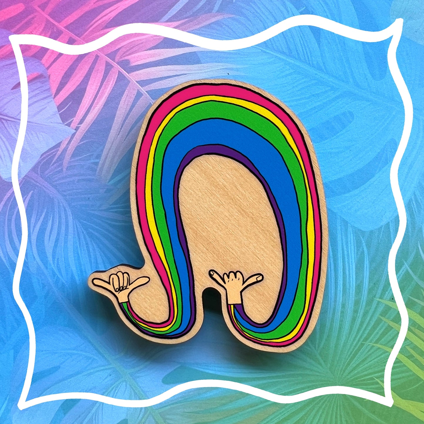 Rainbow Shaka Magnet