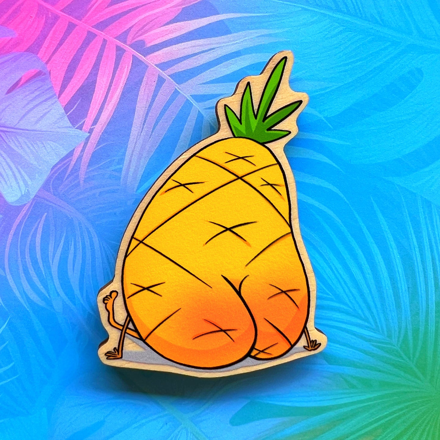 Pineapple Booty Magnet