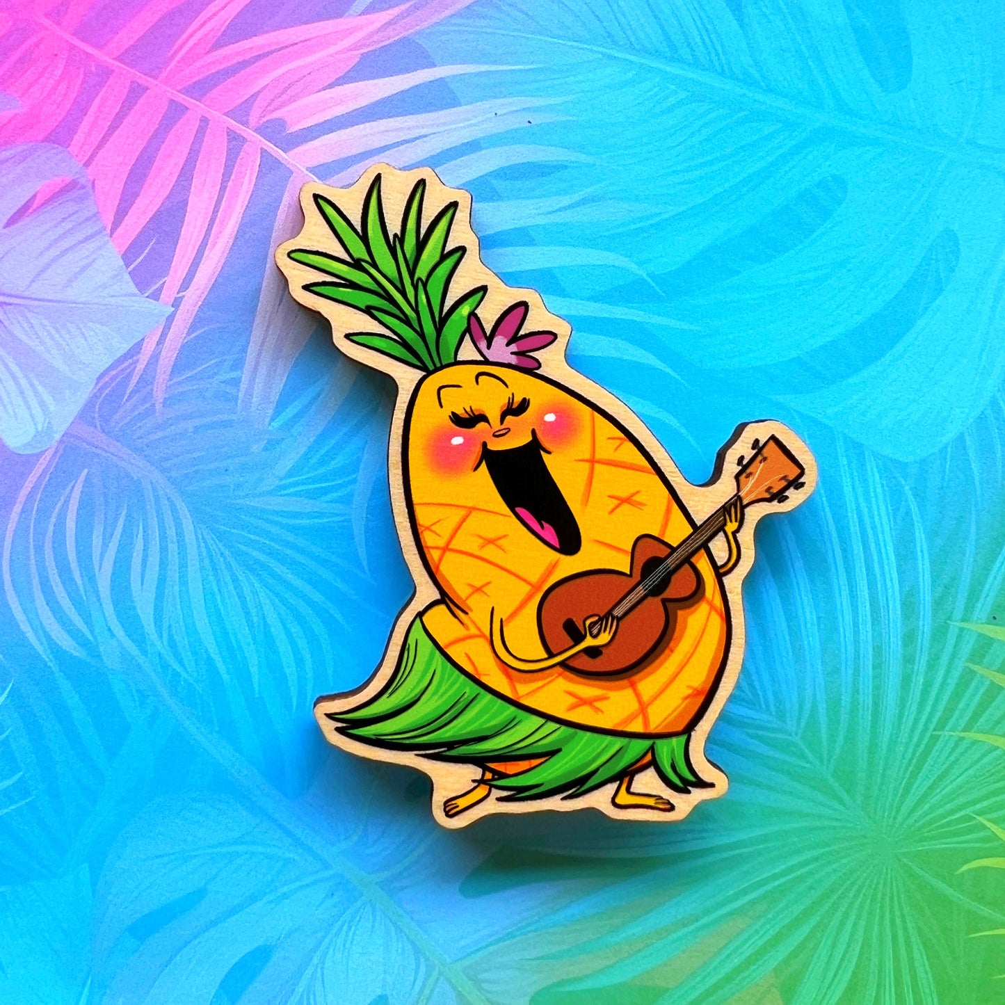 Pineapple Ukulele Magnet