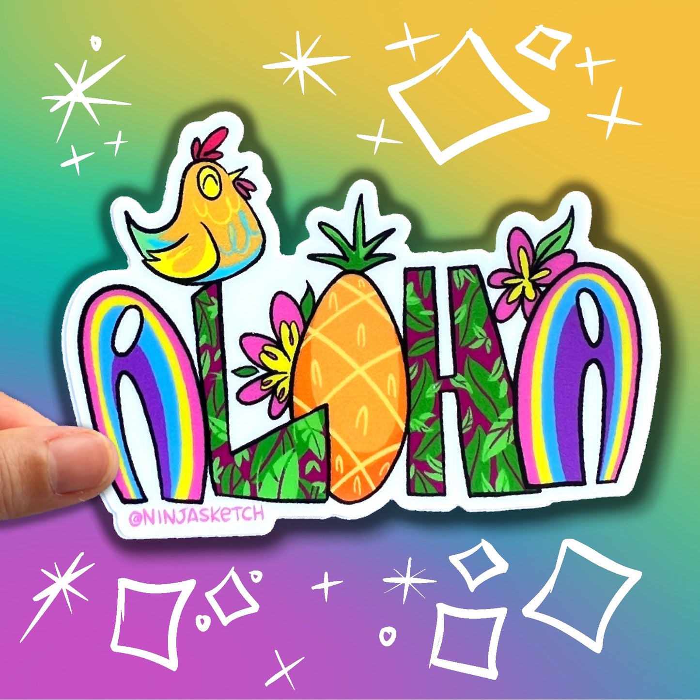 Aloha Sticker