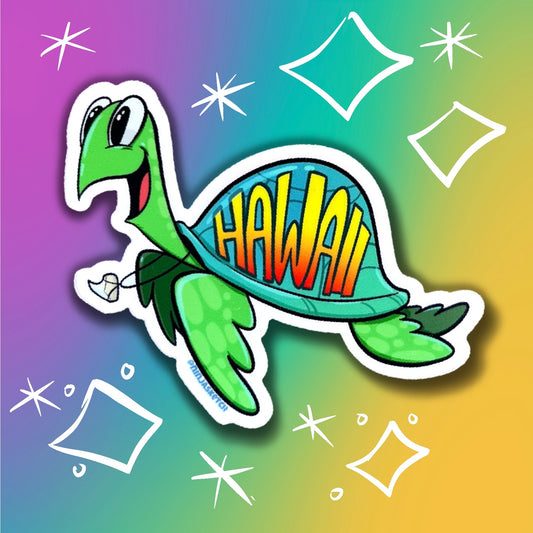 Turtle Hawaii Shell Sticker