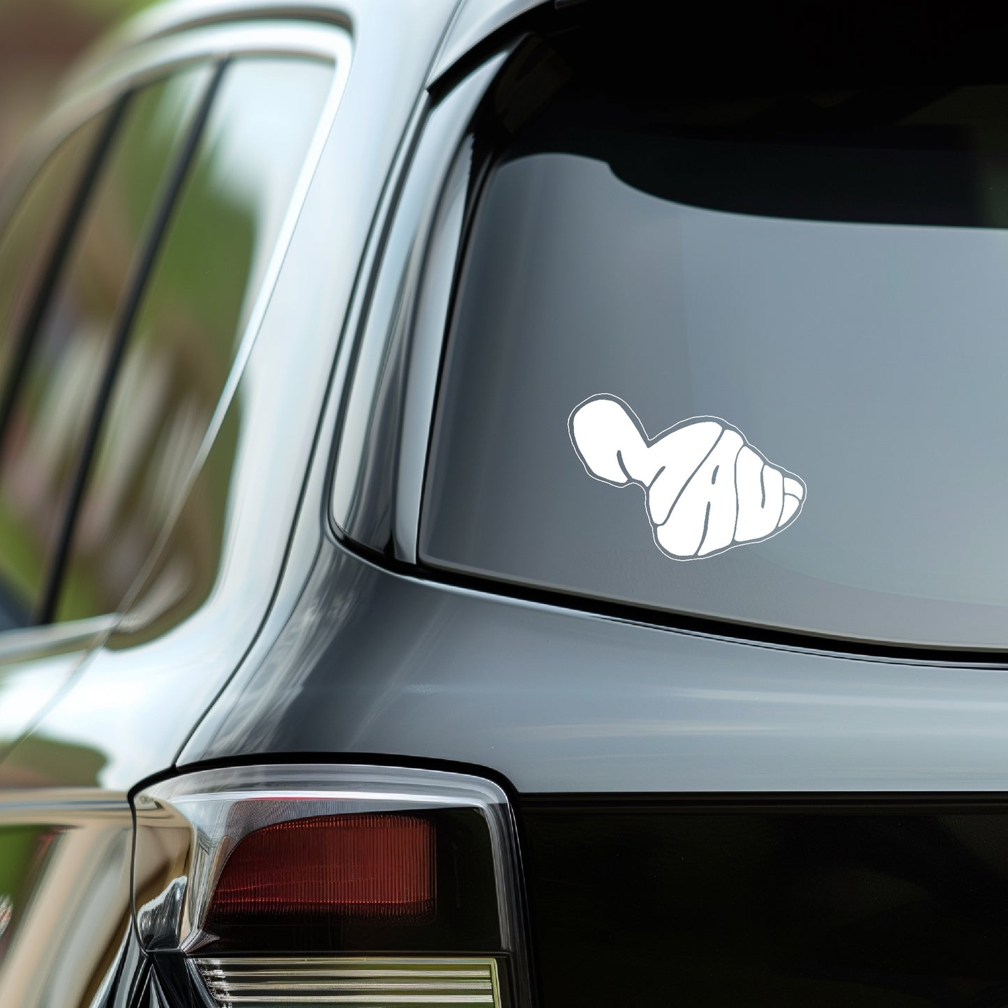 Shape of Maui Decal Stickers