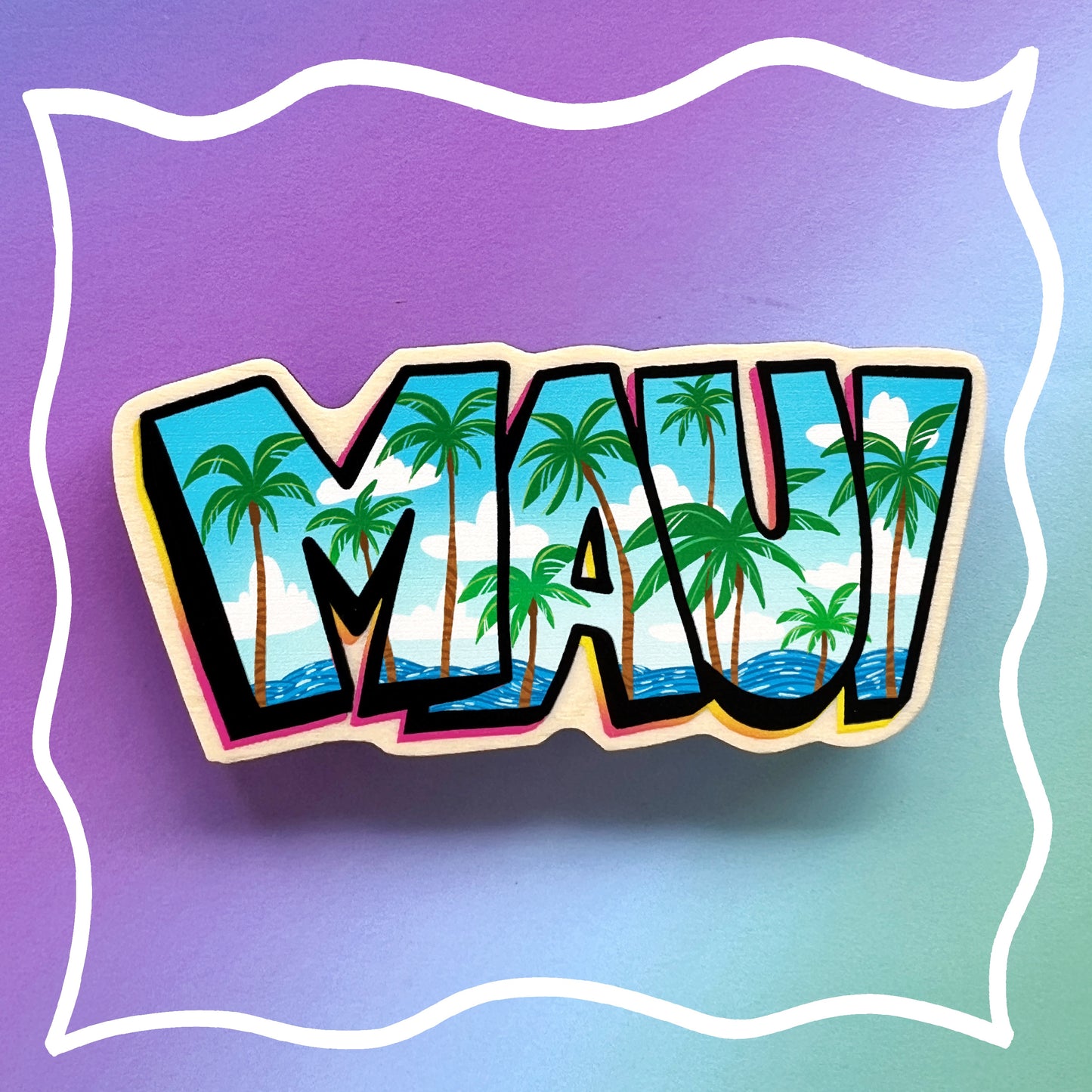 Maui Palm Trees Magnet