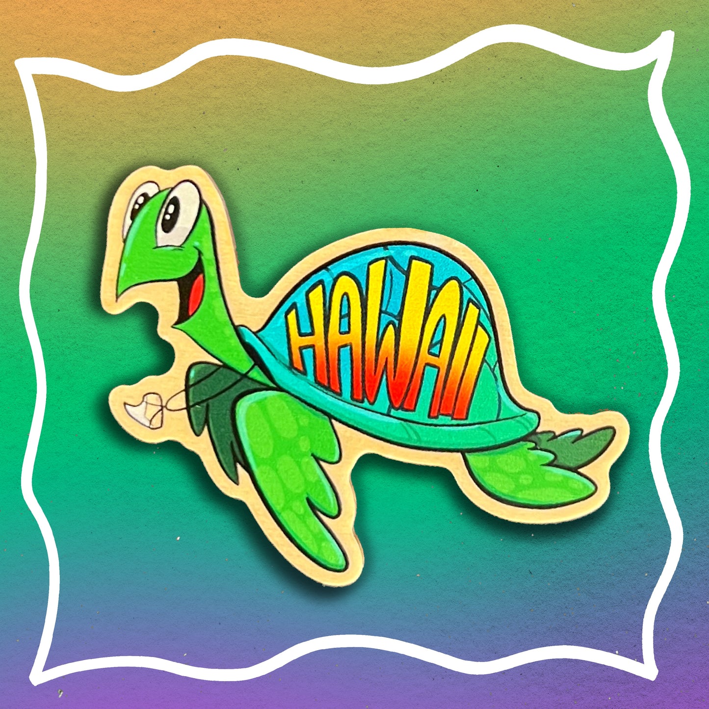 Turtle Shell Hawaii Magnet